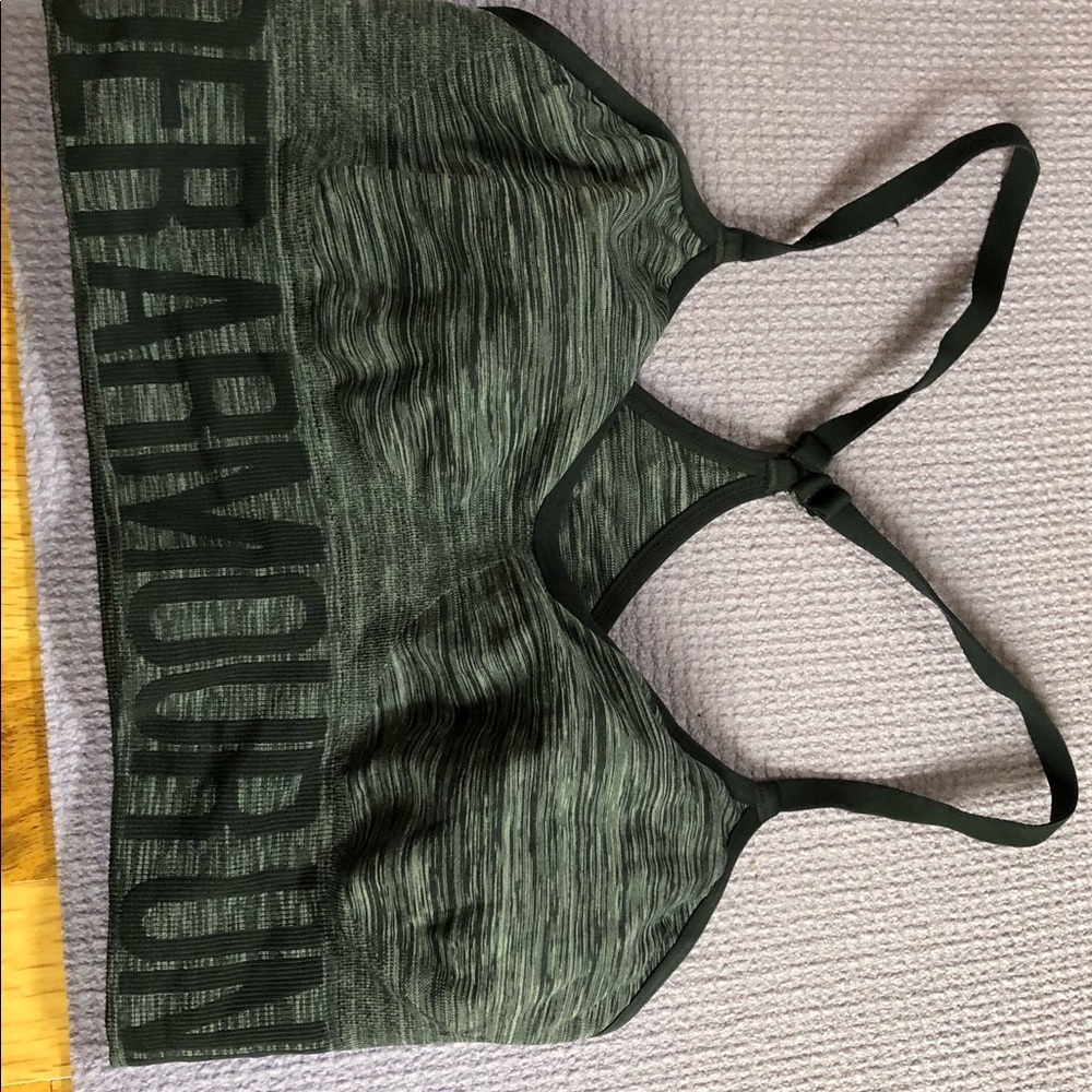 Under Armour heather grey sports bra